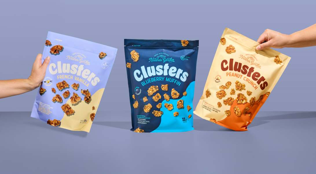 NATURE’S GARDEN REIMAGINES GRANOLA WITH “CLUSTERS” LAUNCH